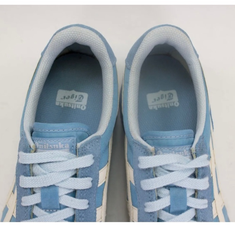Onitsuka Tiger by Asics Light Blue and White Retro Runner Sneakers - Picture 8 of 12